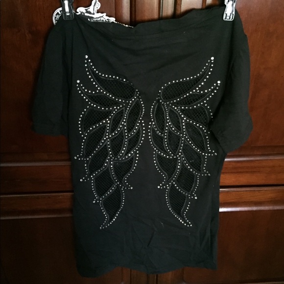 Ladies cutout wings top - Picture 2 of 7